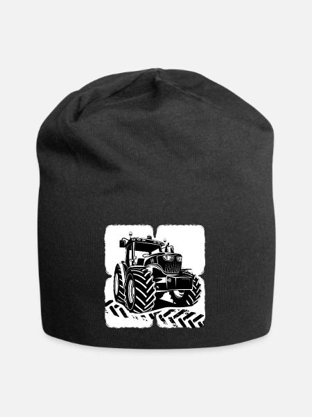 Traktor Traktorfahrer Landwirt Traktorreifen - Jersey-Beanie - Schwarz