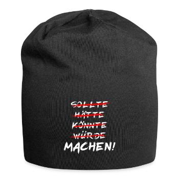 EInfach Machen Motivation - Jersey-Beanie - Schwarz - Vorne