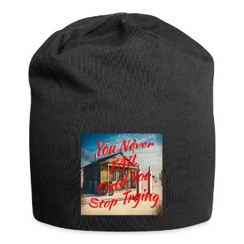 Mode Femme. Woman Fashion. - Bonnet en jersey - noir - Devant