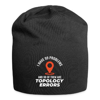 Topologiefehler GIS-Kartierung Humor Kartografie - Jersey-Beanie - Schwarz - Vorne