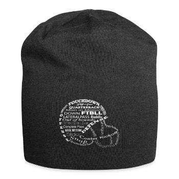 Football Shirt • Tackle Touchdown • Gift - Jersey Beanie - charcoal grey - Front