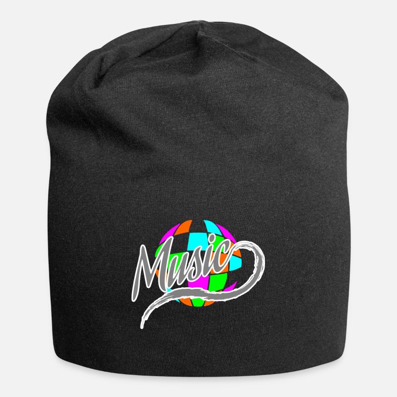 DJ - Jersey-Beanie - Schwarz