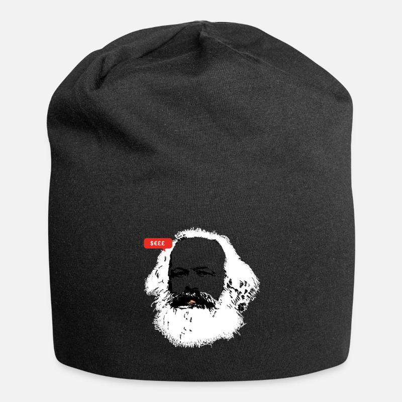 Karl Marx - Jersey-Beanie - Schwarz