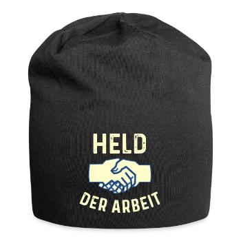 GDR - Hero of Work - Communist - Jersey Beanie - black - Front