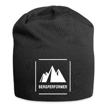 klettern karabiner kletterseil alpin bergwandern - Jersey-Beanie - Schwarz - Vorne