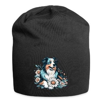 Berger australien Cottage Core Country House fleurs - Bonnet en jersey - noir - Devant
