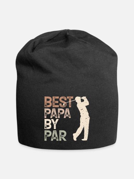 Best Dad By Par Golfing Golf Lover Father's Day - Bonnet en jersey - noir