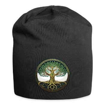 Arbre de Vie Viking Midgard Thor Valhalla - Bonnet en jersey - noir - Devant