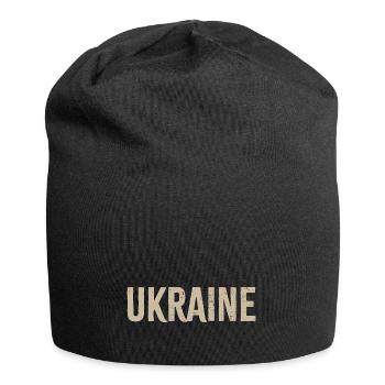 Ukraine - Jersey-Beanie - Schwarz - Vorne