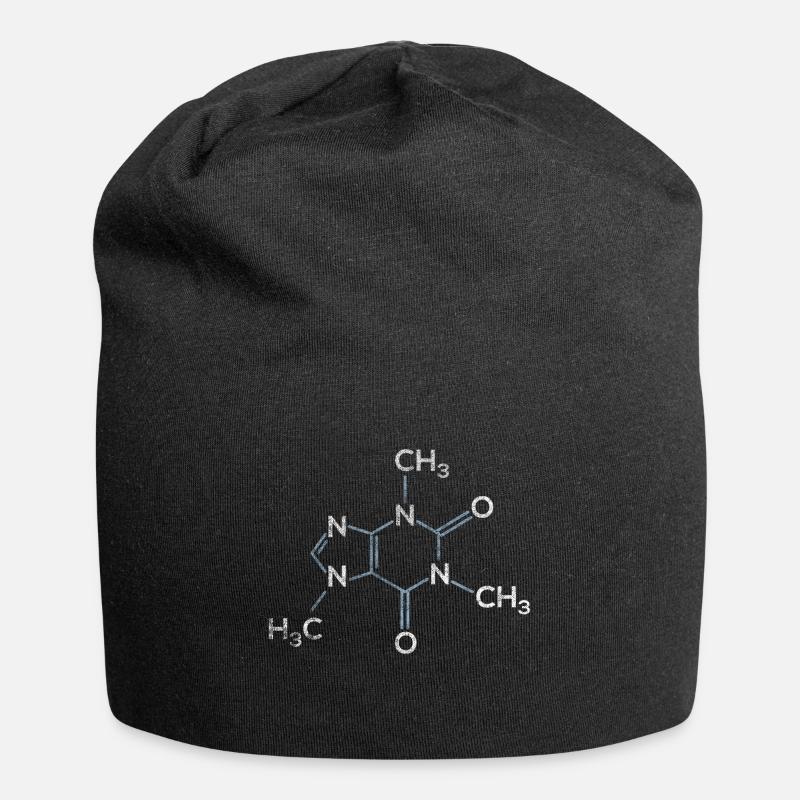 Cadeau de molécule de caféine - Bonnet en jersey - noir