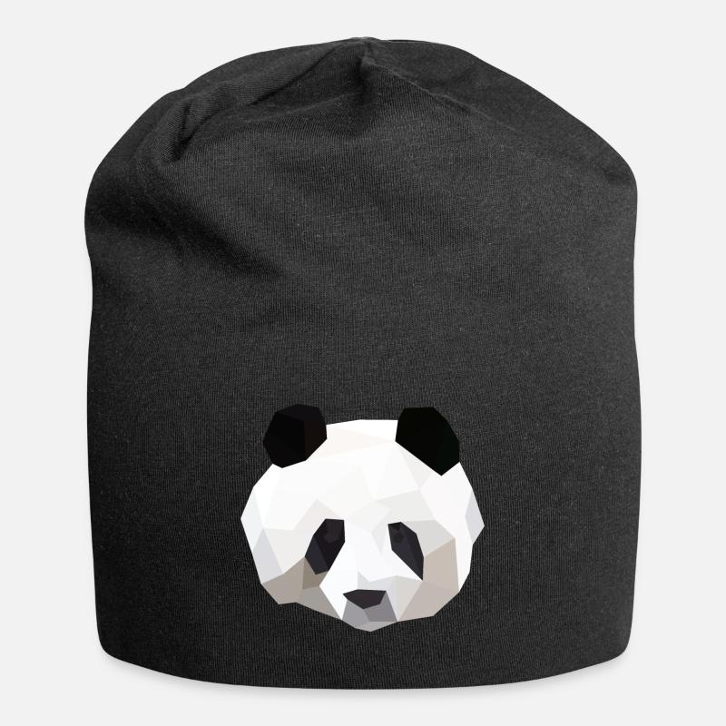 panda - Bonnet en jersey - noir