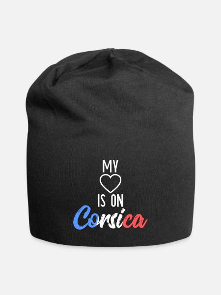 J'aime la corse - Bonnet en jersey - noir
