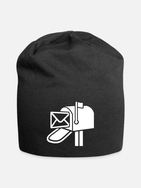 Briefkasten - Jersey-Beanie - Schwarz