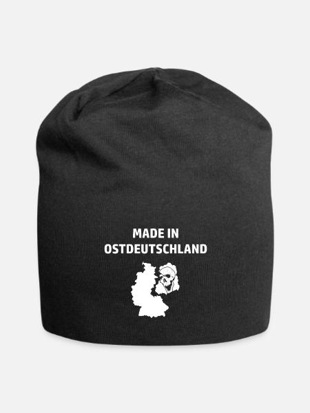 Made in Ostdeutschland - Jersey-Beanie - Schwarz