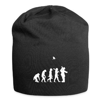 evolution Vogelbeobachter ornithologie Geschenk i - Jersey-Beanie - Schwarz - Vorne
