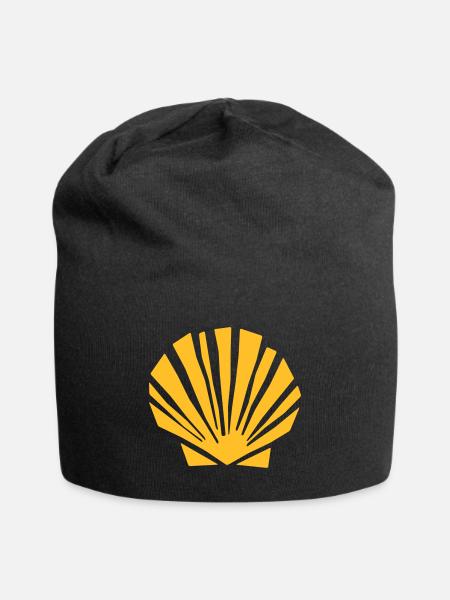 Jakobsmuschel | Camino de Santiago | Jakobsweg - Jersey-Beanie - Schwarz