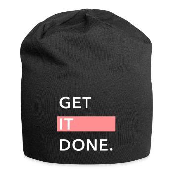 GET IT DONE. - Bonnet en jersey - noir - Devant