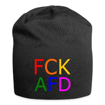 Fck afd - Jersey-Beanie - Schwarz - Vorne