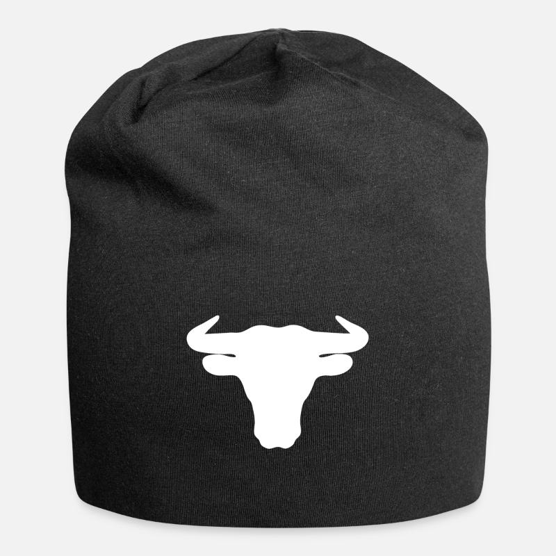 Stierkopf - Bonnet en jersey - noir