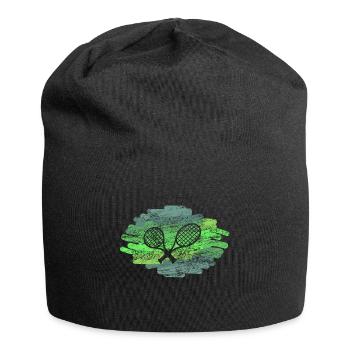 Tennis racket tennis - Jersey Beanie - black - Front
