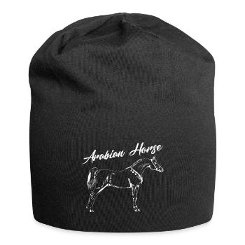 Chemise de cheval arabe · Race de cheval · Cadeau - Bonnet en jersey - noir - Devant