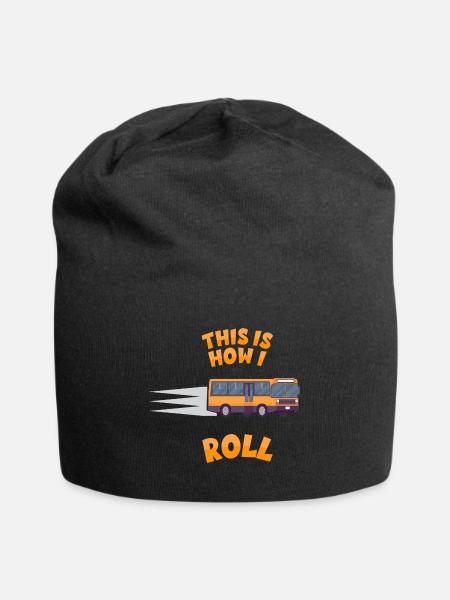Busfahrer Schulbus - How I roll - Jersey-Beanie - Schwarz