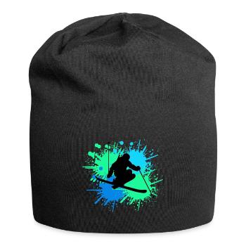 skifahren splash - Jersey-Beanie - Schwarz - Vorne