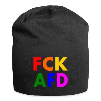 Fck afd - Jersey-Beanie - Schwarz - Vorne