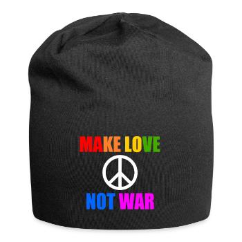 Make love not war - Bonnet en jersey - noir - Devant