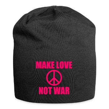 Make love not war - Jersey Beanie - black - Front