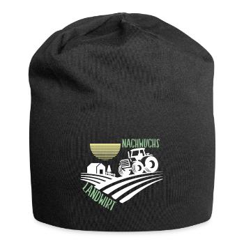 Traktor Nachwuchs Landwirt Landwirtschaft Geschenk - Jersey-Beanie - Schwarz - Vorne