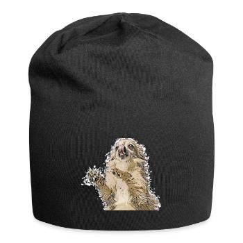 Chihuahua - Jersey-Beanie - Schwarz - Vorne