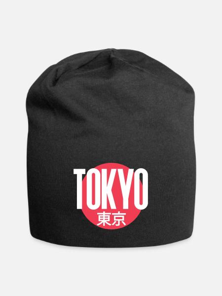 Tokyo - Jersey-Beanie - Schwarz
