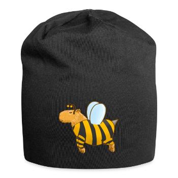 Costume d’abeille Capybara - Bonnet en jersey - noir - Devant