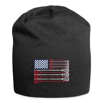 Vintage Flag > US Flag with Lacrosse Bats - Jersey-Beanie - Schwarz - Vorne