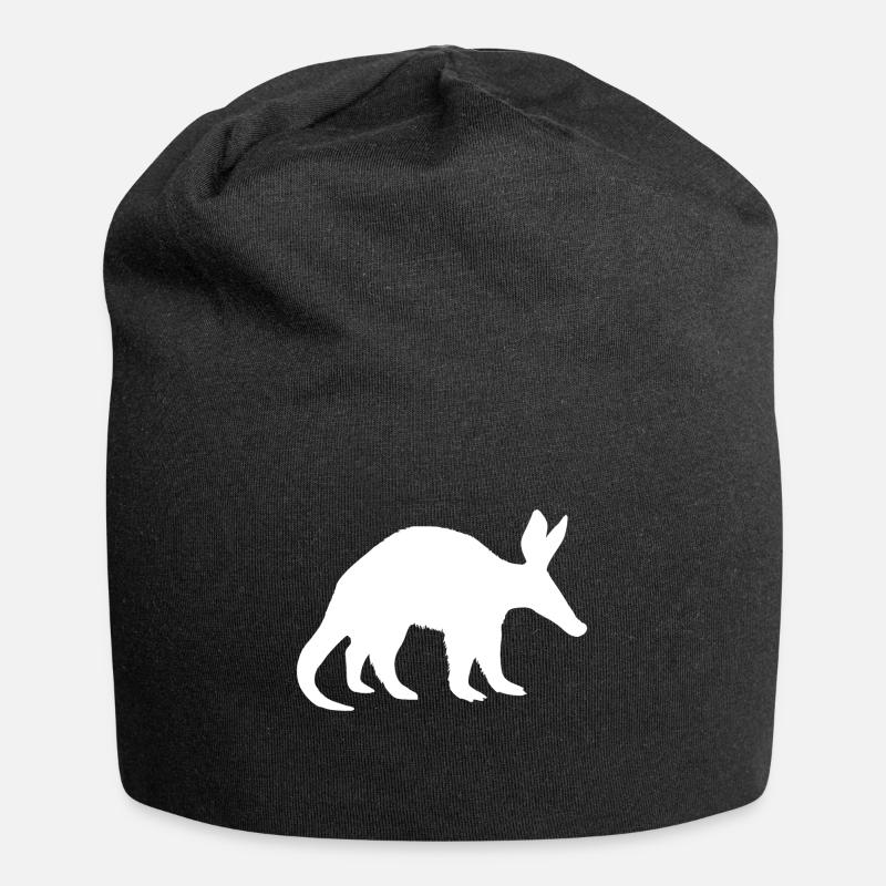 Aardvark gift - Jersey Beanie - black