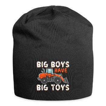 Excavator construction site guys Excavator Excavator driver - Jersey Beanie - black - Front