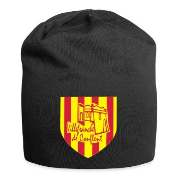 villefranche de conflent,pyrènèes orientales - Jersey Beanie - black - Front