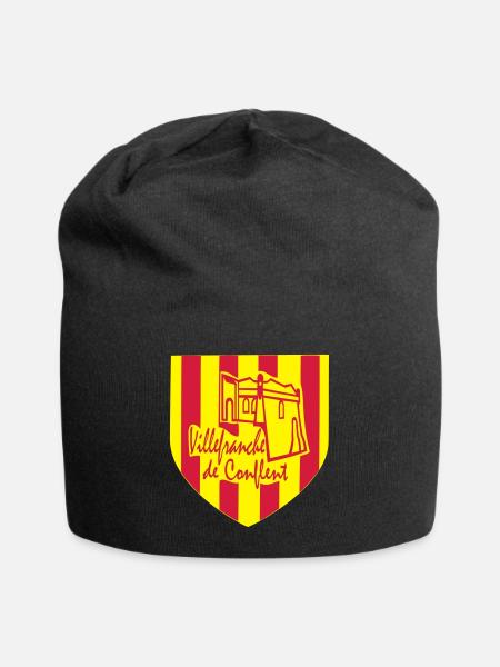 villefranche de conflent,pyrènèes orientales - Jersey Beanie - black