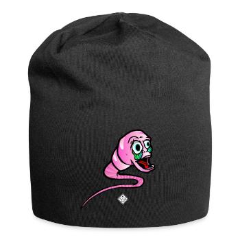 Spermo-Herkunft - Jersey-Beanie - Schwarz - Vorne