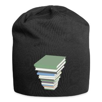 livres livres de lecture des lecteurs lisent lernen78 - Bonnet en jersey - noir - Devant