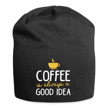 Kaffee coffee is always a good idea gute Idee - Jersey Beanie - black - Front