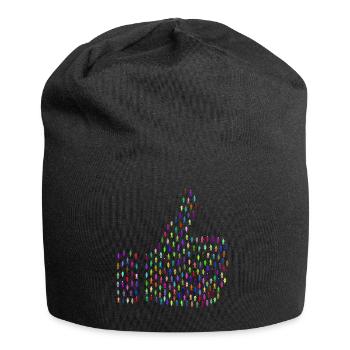 I like it! Like! Thumbs Up! - Jersey Beanie - black - Front
