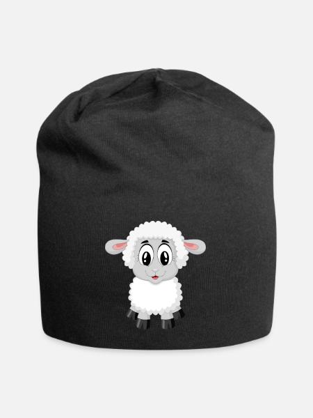 Süßes Schaf! - Jersey-Beanie - Schwarz