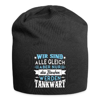 Aber nur die Besten werden TANKWART Tankstelle - Jersey-Beanie - Schwarz - Vorne