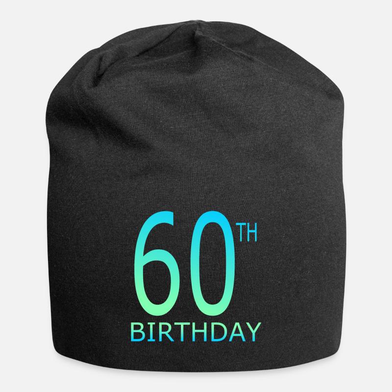 60th birthday - Jersey Beanie - black