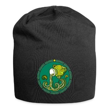 Verseau du zodiaque - Bonnet en jersey - noir - Devant