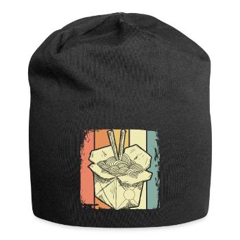 China Nudeln - Jersey-Beanie - Schwarz - Vorne