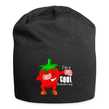 Strawberry sassy fruit - Jersey Beanie - black - Front