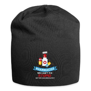 Pharmacist - Geschenk Apotheker Apotheke Prüfung - Jersey-Beanie - Schwarz - Vorne